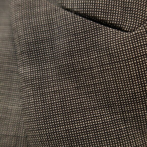 THEORY womens blazer jacket wool black white tweed 12 business office classic - Picture 7 of 10